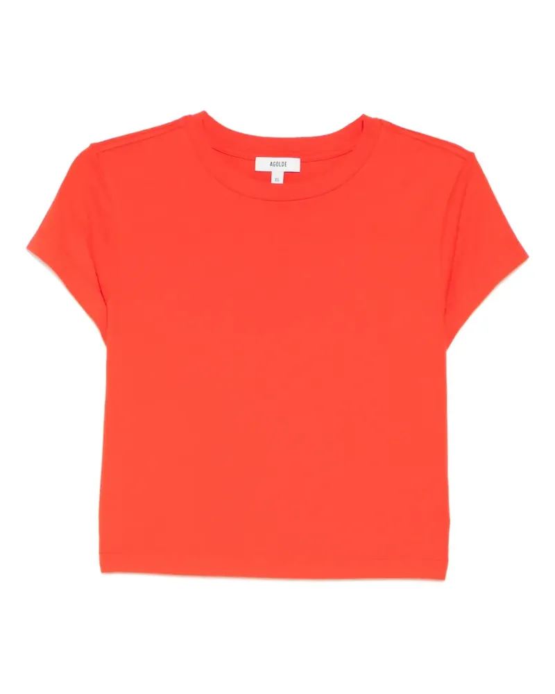 AGOLDE Adine shrunken T-shirt - Rot Rot
