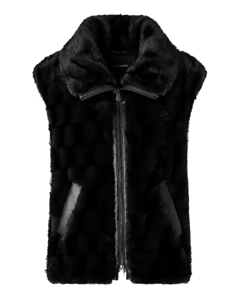 Pinko Glossinia faux-fur panelled gilet - Schwarz Schwarz