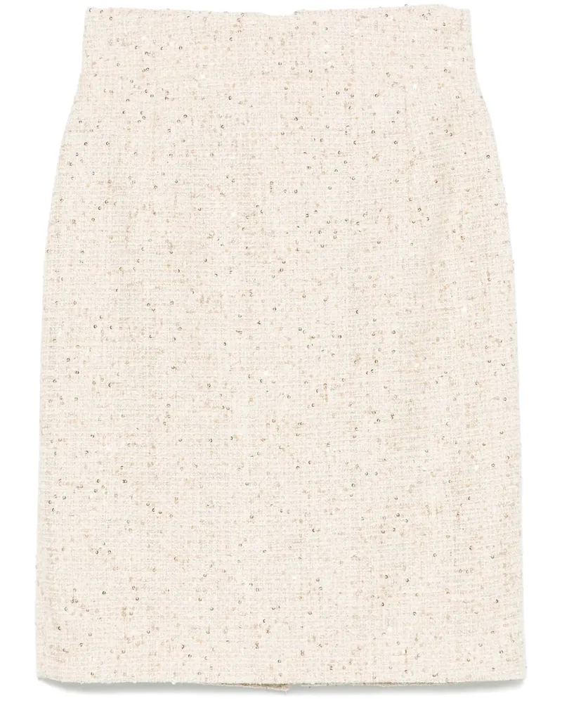 Tagliatore Minirock aus Tweed - Nude Nude