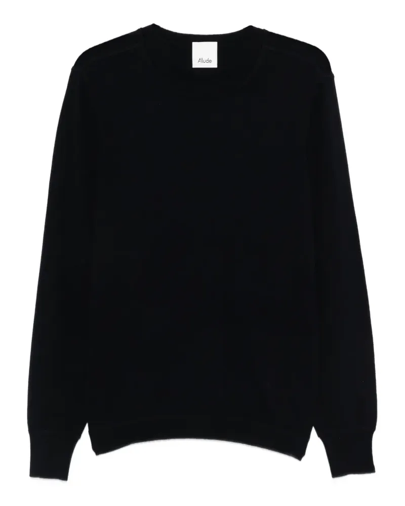 ALLUDE Pullover mit Rundhalsausschnitt - Blau Blau
