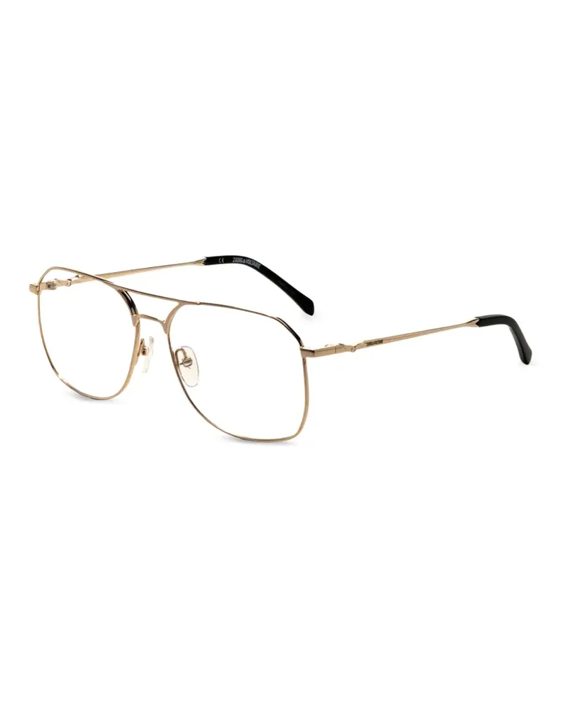 Zadig & Voltaire Brille mit geometrischem Gestell - Gold Gold