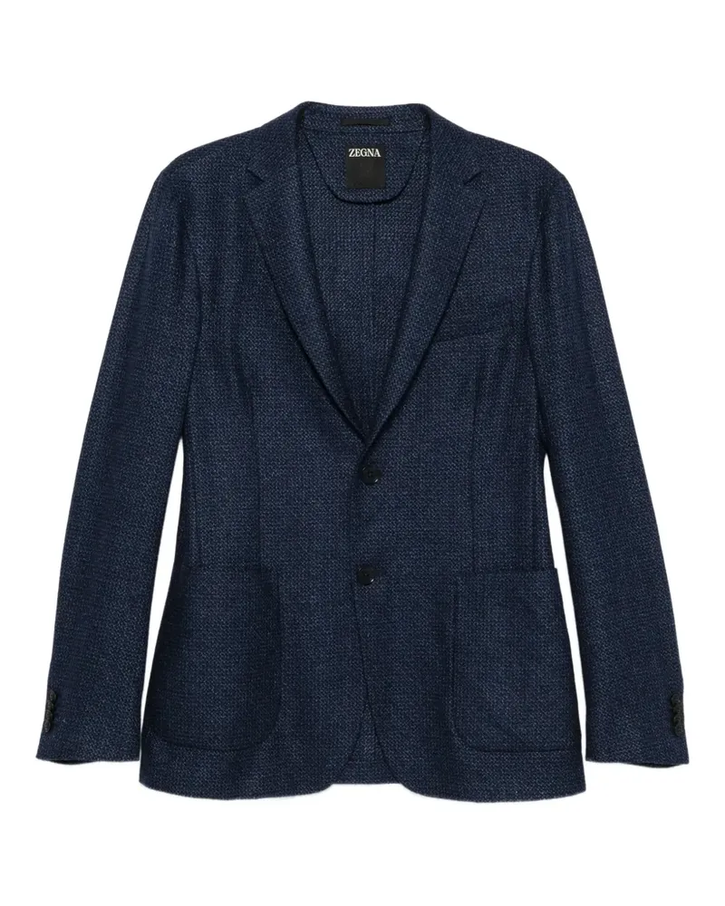 Ermenegildo Zegna Strukturiertes Sakko - Blau Blau
