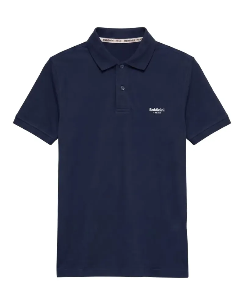 Baldinini logo-print polo shirt - Blau Blau
