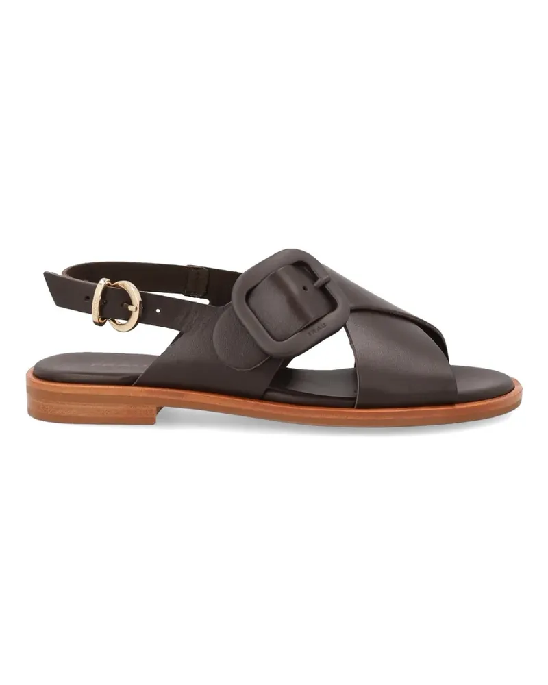 FRAU crossover-strap buckled sandals - Braun Braun