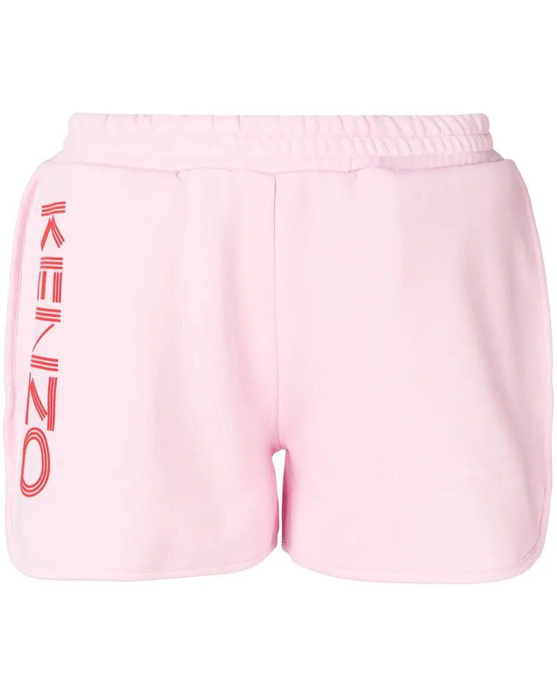 Kenzo Joggingshorts mit Logo-Print - Rosa Rosa