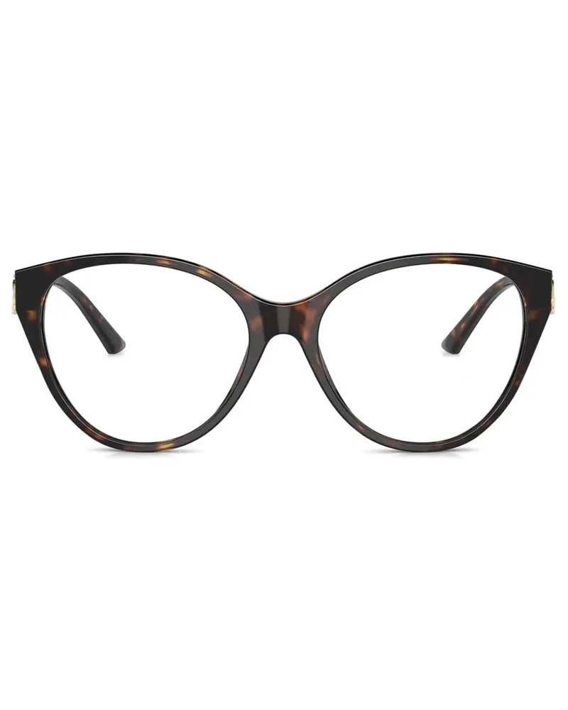 Jimmy Choo Brille mit rundem Gestell - Braun Braun