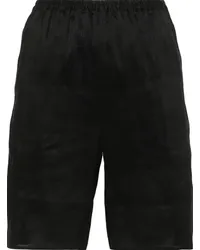 Loulou Studio Andra Shorts mit elastischem Bund Schwarz