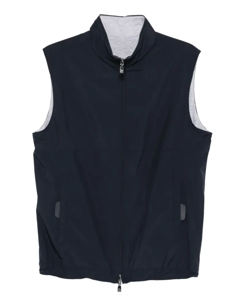Corneliani zip-up gilet - Blau Blau