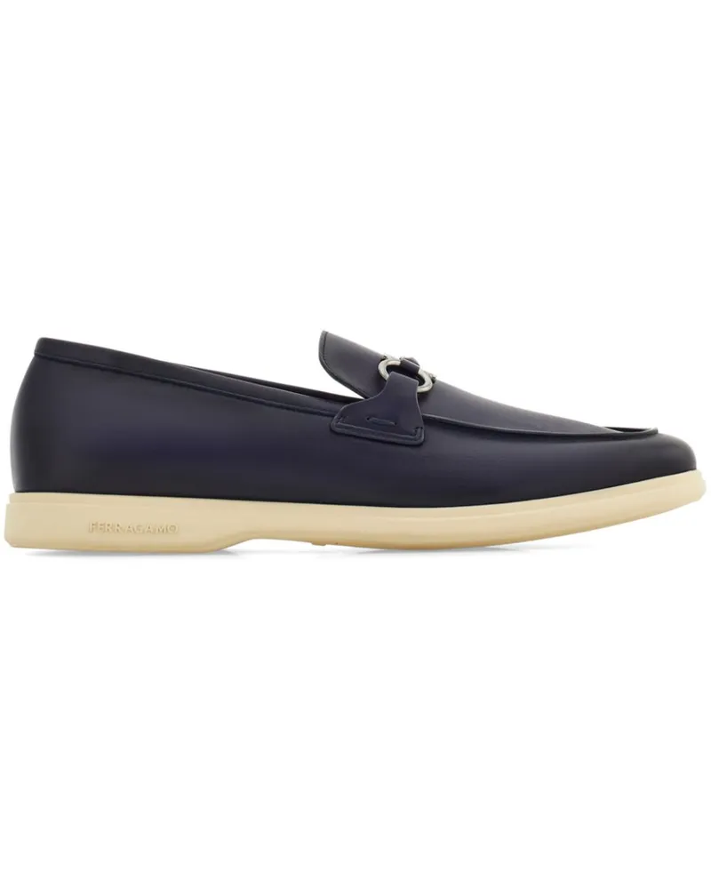 Ferragamo Loafer mit Gancini-Schild - Blau Blau