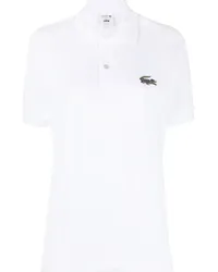 Lacoste Poloshirt mit Logo-Patch Weiß