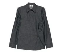Gewickeltes Jeanshemd - Blau