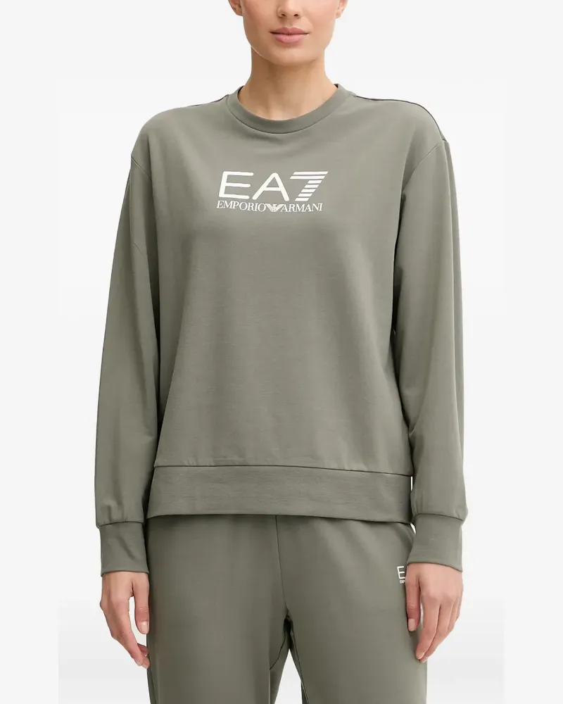 EA7 logo-print tracksuit - Grün Grün