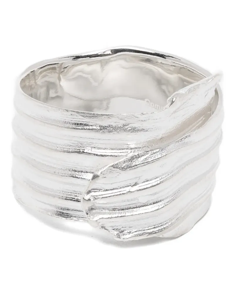 Completedworks textured wrap-design ring - Silber Silber