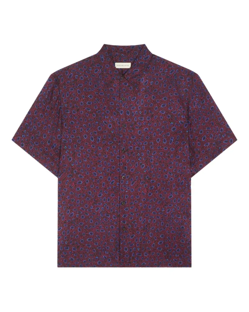 Dries van Noten Hemd mit kurzen Ärmeln - Rot Rot