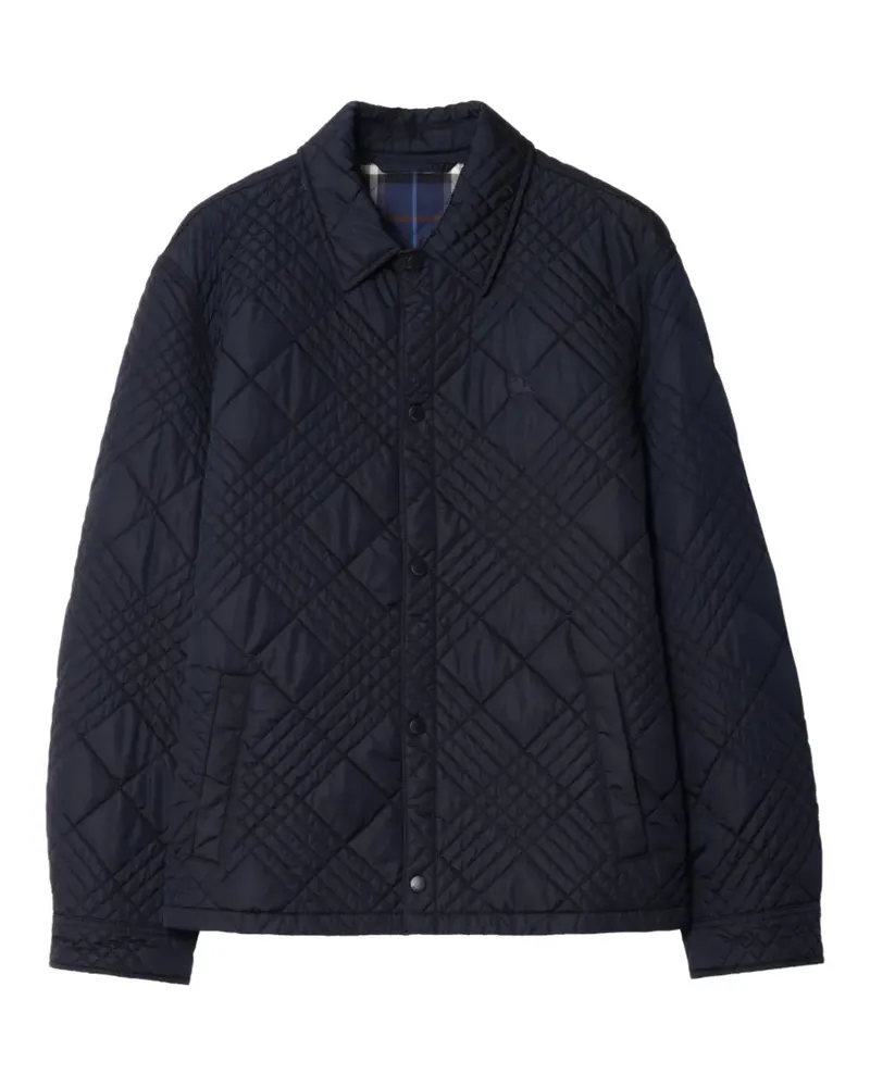 Burberry check-stitch jacket - Blau Blau