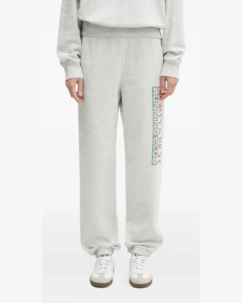 SPORTY & RICH Finish Line Jogginghose - Grau Grau