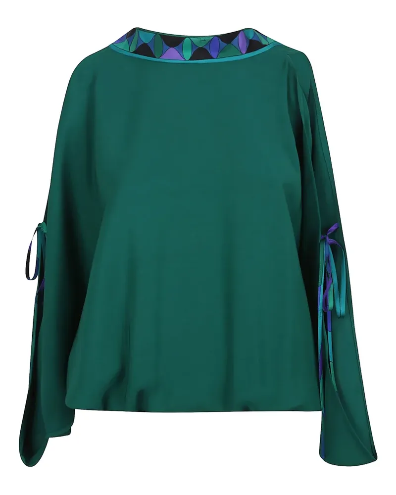 Emilio Pucci Rückenfreie Bluse - Grün Grün