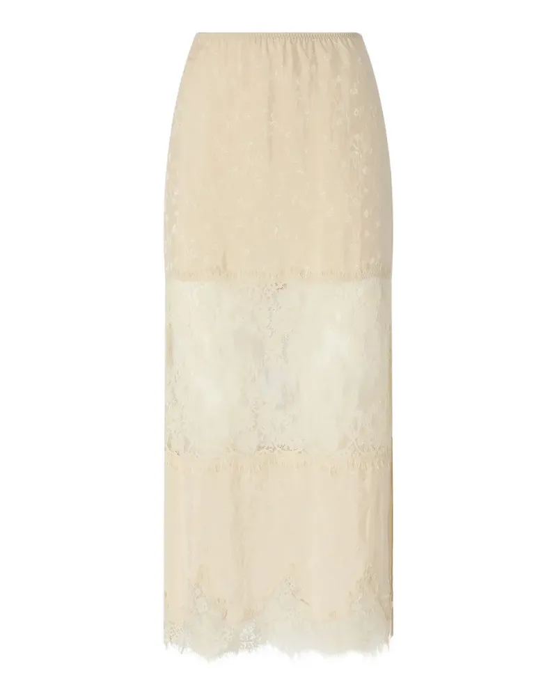 Pinko Bleistiftrock aus Spitze - Nude Nude