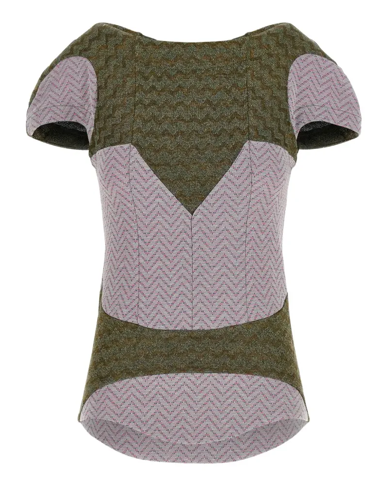 KIKO KOSTADINOV patterned top - Grau Grau