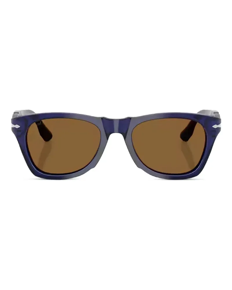 Persol Sonnenbrille mit eckigem Gestell - Blau Blau