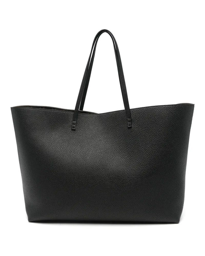 Fendi Große Roll Tote Bag aus Leder - Schwarz Schwarz