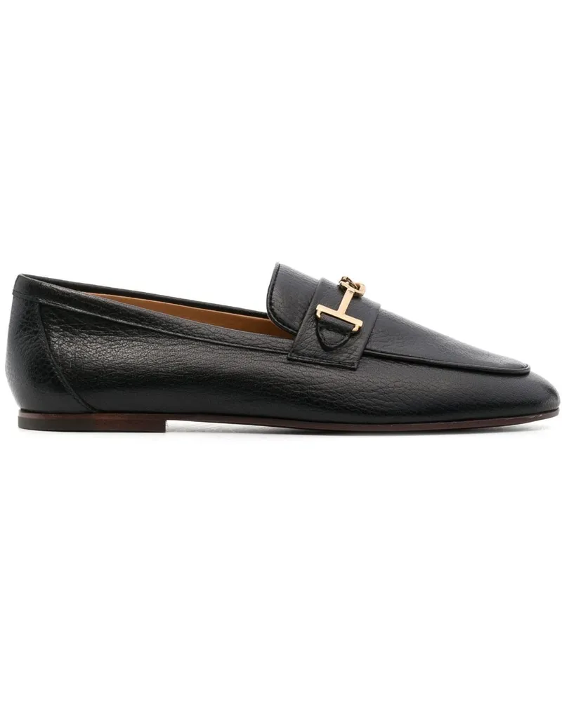 TOD'S Loafer mit Logo-Schild - Schwarz Schwarz