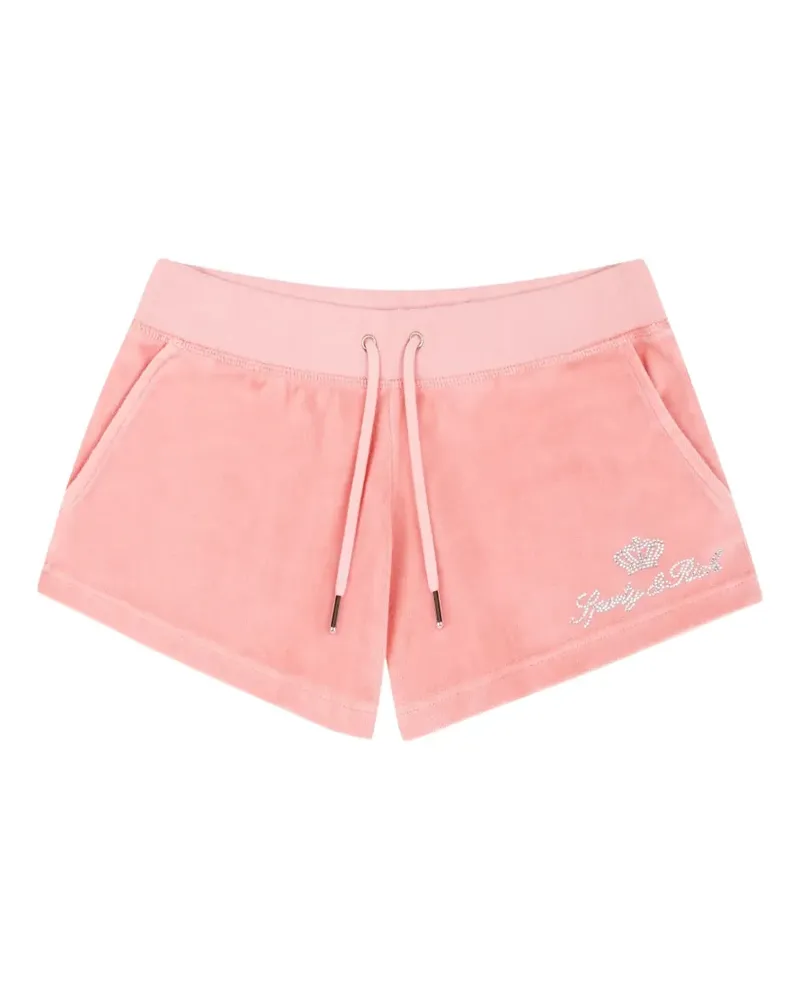 Juicy Couture x R Shorts mit Kristallen - Rosa Rosa