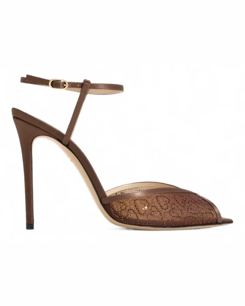 Andrea Wazen Katy Sandalen mit Kristallen - Braun Braun