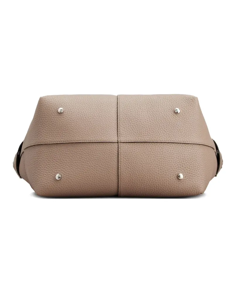 TOD'S Di zip leather tote bag - Nude Nude
