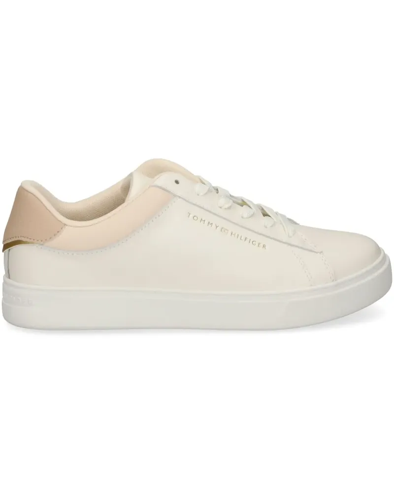 Tommy Hilfiger Sneakers mit Logo-Print - Weiß Weiß
