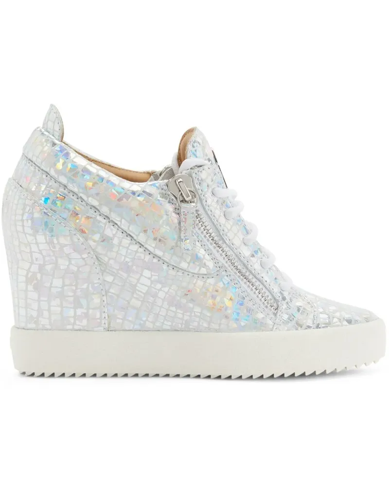 Giuseppe Zanotti Sneakers mit metallischem Design - Silber Silber