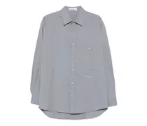 1100003 Button-down-Hemd mit aufgesetzter Tasche - Blau