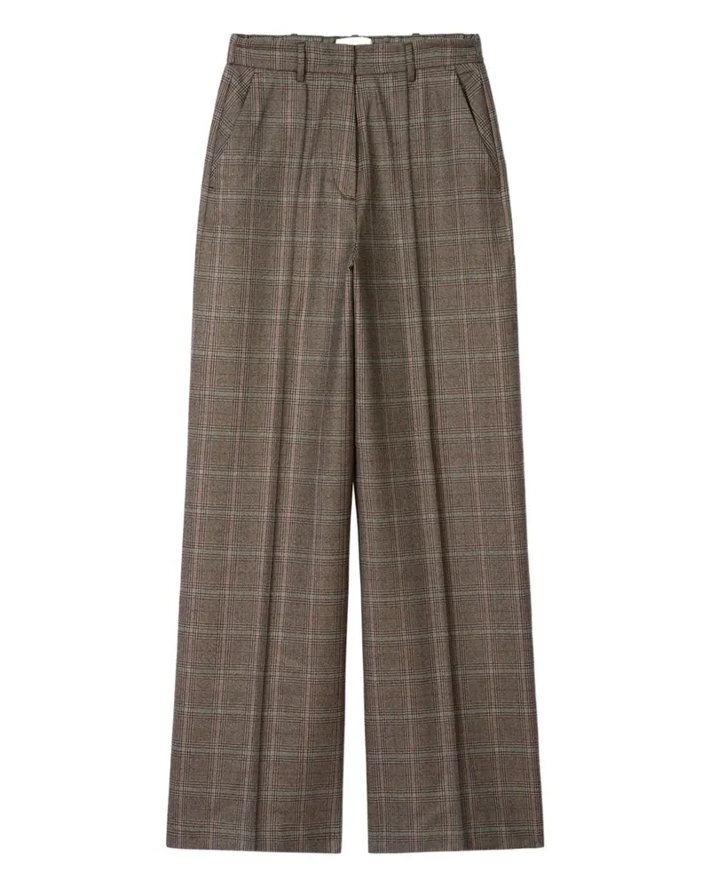 Eric Bompard Hose mit Karomuster - Braun Braun