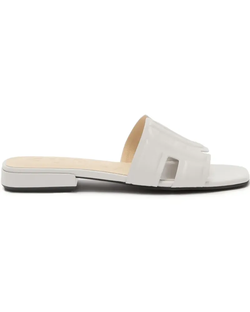 Furla Sandalen mit Logo-Prägung - Weiß Weiß