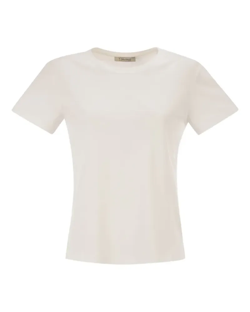 Max Mara Max Mara T-Shirt mit Stickerei - Weiß Weiß