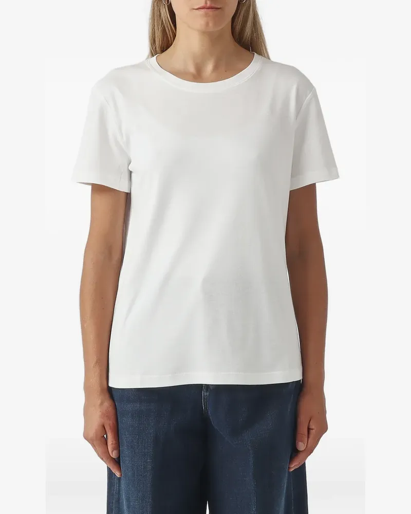Max Mara Max Mara T-Shirt mit Stickerei - Weiß Weiß