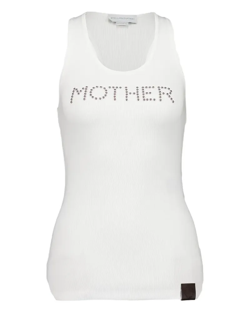 Stella McCartney Oberteil mit Nieten - Weiß Weiß