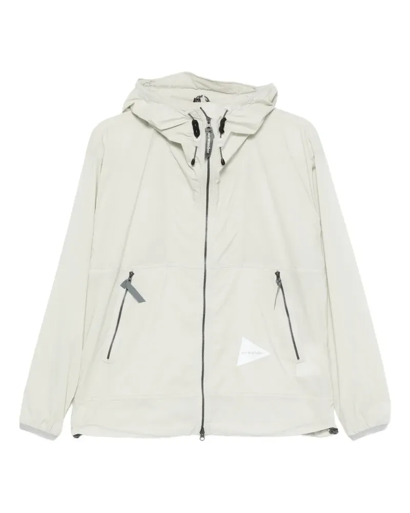 and wander Pertex hooded jacket - Grau Grau