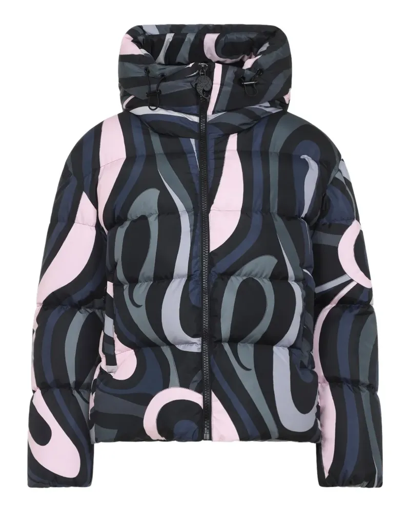 Emilio Pucci Iride-print puffer jacket - Schwarz Schwarz