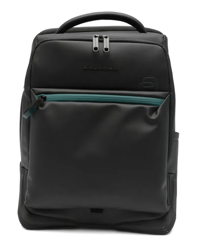 Piquadro zip-up backpack - Schwarz Schwarz