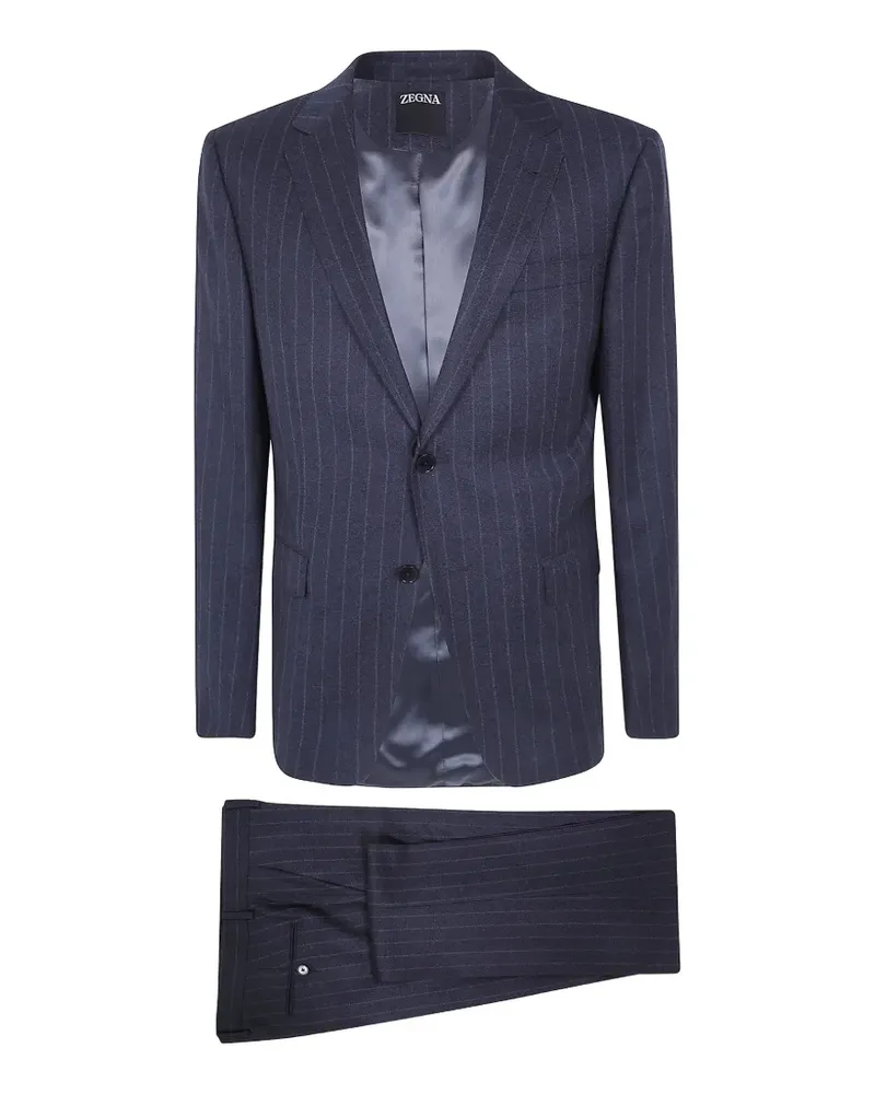 Ermenegildo Zegna Anzug mit Nadelstreifen - Blau Blau