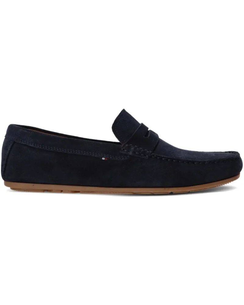 Tommy Hilfiger Penny-Loafer aus Wildleder - Blau Blau