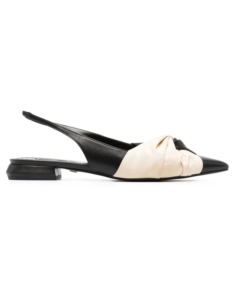 Roberto Cavalli Slingback-Sandalen mit Knoten - Schwarz Schwarz