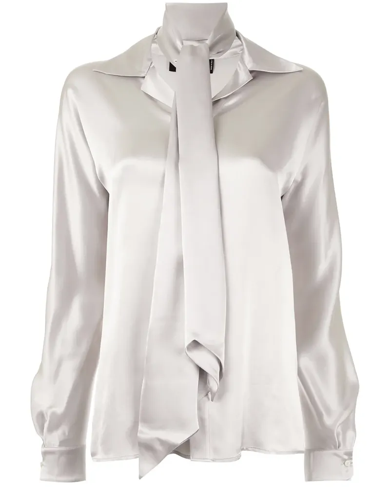 Dsquared2 Hemd mit Schleifenkragen - Grau Grau