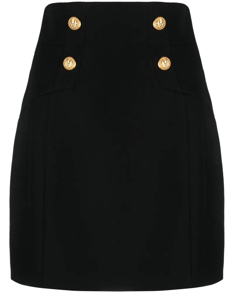 Balmain Rock mit Knöpfen - Schwarz Schwarz