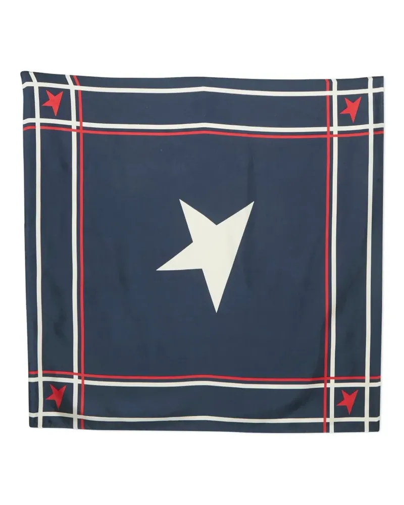 Golden Goose star-print scarf - Blau Blau