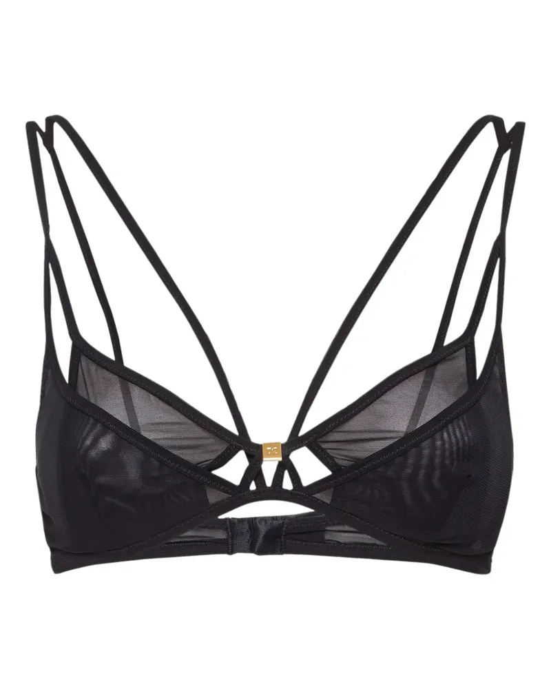 Dsquared2 Semi-transparenter BH im Layering-Look - Schwarz Schwarz