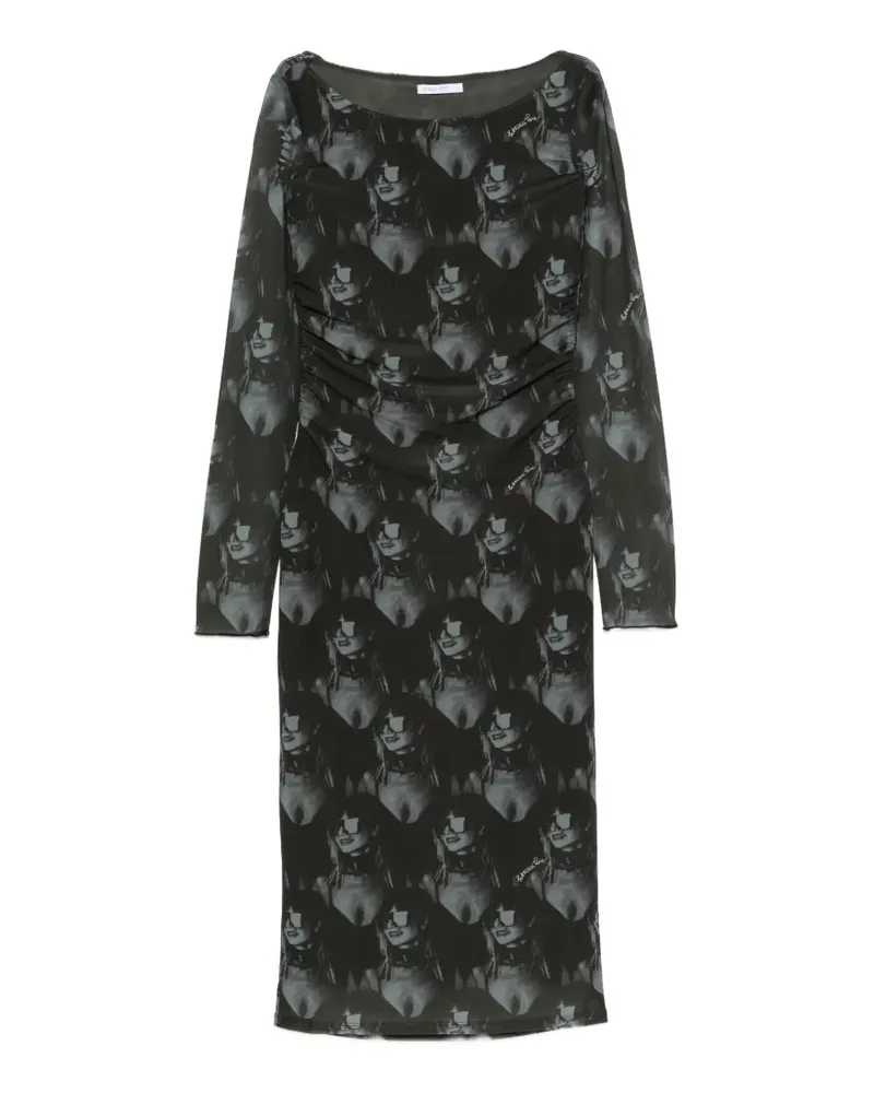 Patrizia Pepe Maxikleid mit grafischem Print - Grün Grün