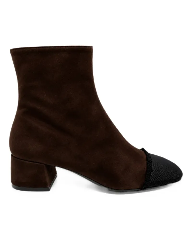 FESTA Milano Mirene ribbed-cap ankle boots - Braun Braun