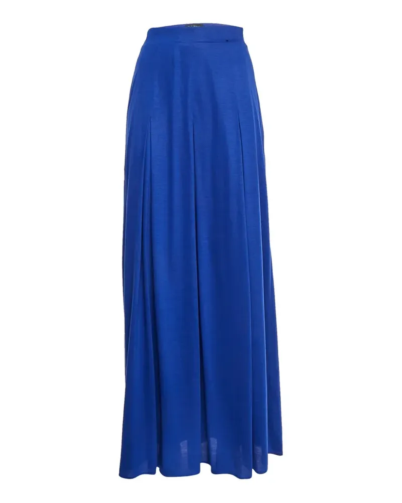 Roberto Cavalli zip-up pleated maxi skirt - Blau Blau
